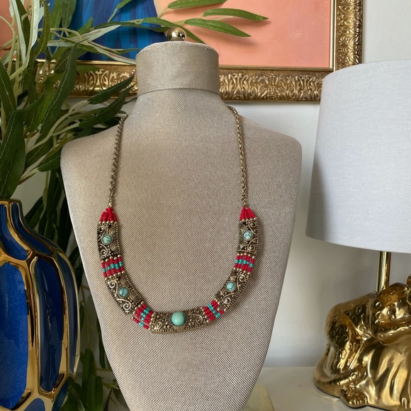 Turquoise beaded necklace - Picture 1 of 1